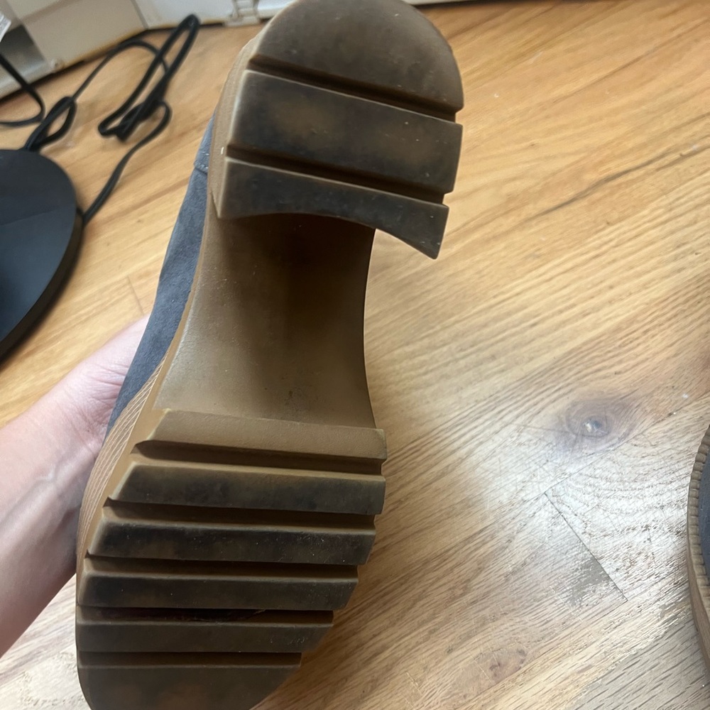 Gray Suede Platform Boot - image 4